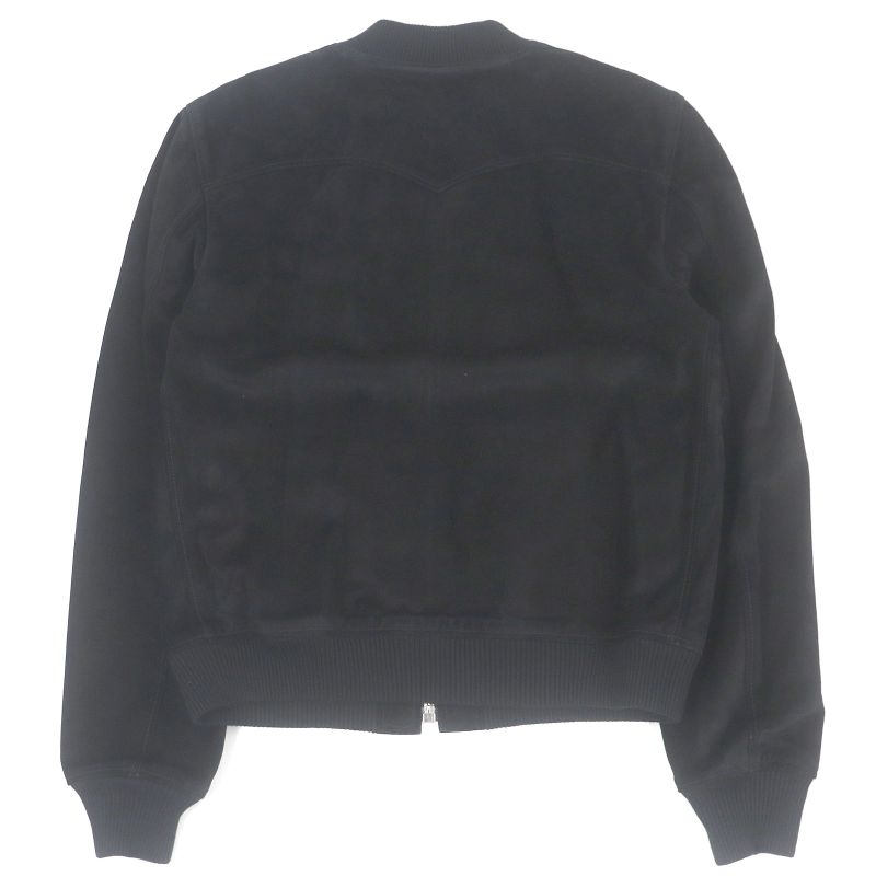 Saint Laurent Paris 344674 Eddie Period Suede Leather Jacket Blouson Black 50