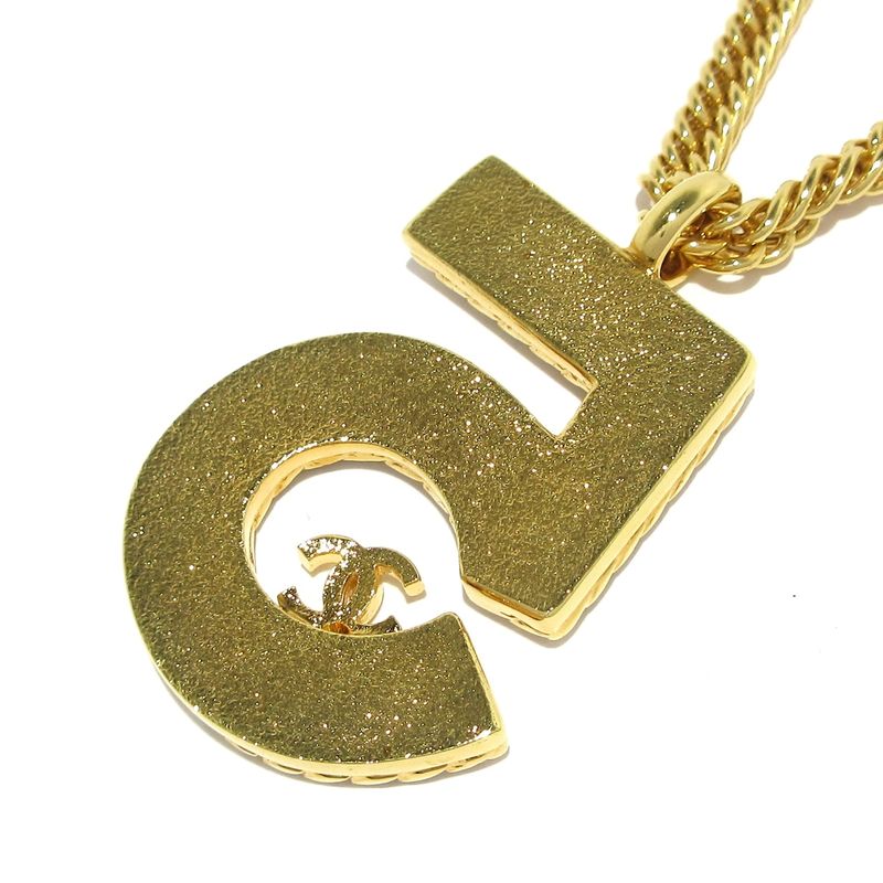 Chanel Necklace No5 Gold And Navy
