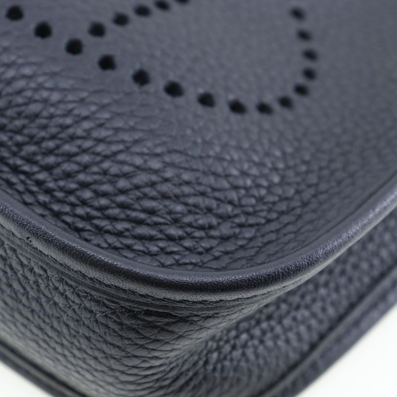 Hermes Evelyn TPM Amazon Taurillon Clemence Black/gold Hardware Y Women's