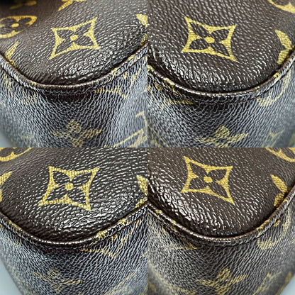 Louis Vuitton Monogram Mini Looping M51147 Brown Handbag Ladies Gold Hardware