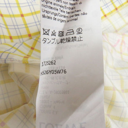 LOEWE 22SS H526y05w76 Silk Cotton Anagram Stamped Long Sleeve Shirt White