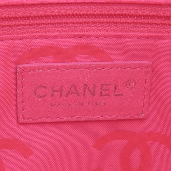 Chanel Tote Bag Cambon Line Medium Leather Enamel Black Silver Hardware Black