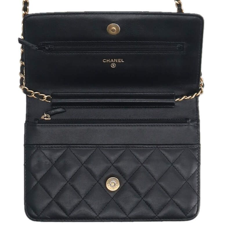 Chanel Egypt Limited Edition Lamb Skin Chain Wallet Women