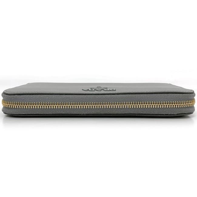 Prada Round Zipper Long Wallet Gray 1ml506 Excellent Condition Wallet