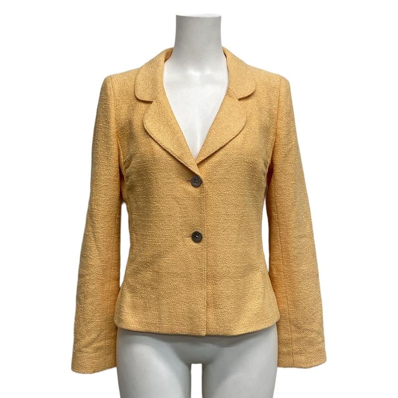 Chanel Jacket Size 38 M Women's P15189 Light Orange Long Sleeves / Spring /