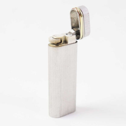Cartier Oval Trinity New Shape Smoking Toy Gas Lighter Silver