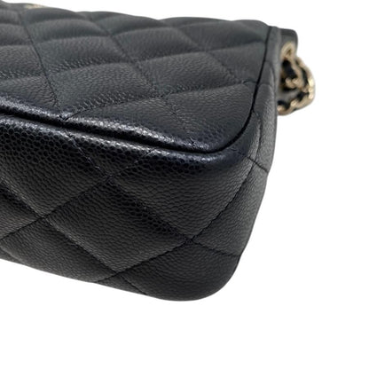 Chanel Shoulder Bag Classic Chain Clutch Mini Ap4704 Matelasse Caviar Skin Coco