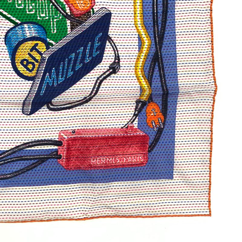 Class Hermes Carre 70 Cheval Oscope NEON Cheval Scope Neon Pointier