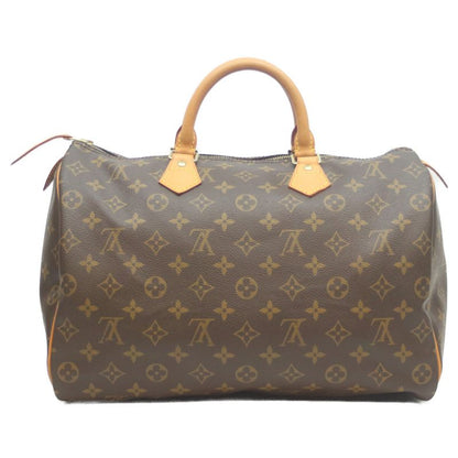 Louis Vuitton 02 M41524 Monogram Speedy 35 Boston Bag Handbag Travel Bag Brown