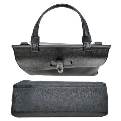 Gucci Daily - Bamboo - 2WAY Handbag Black Shoulder - Leather 370831