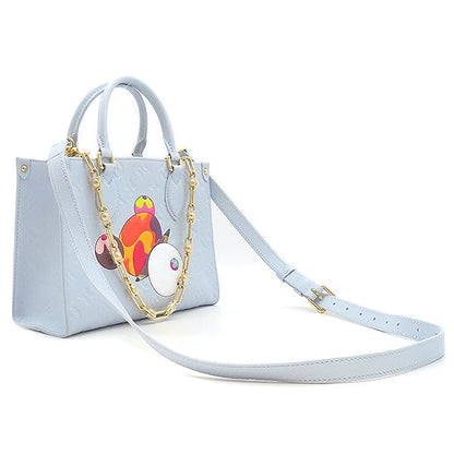 Louis Vuitton 2way Bag LV X Tm on the Go PM Monogram Empreinte Washed Blue Gold