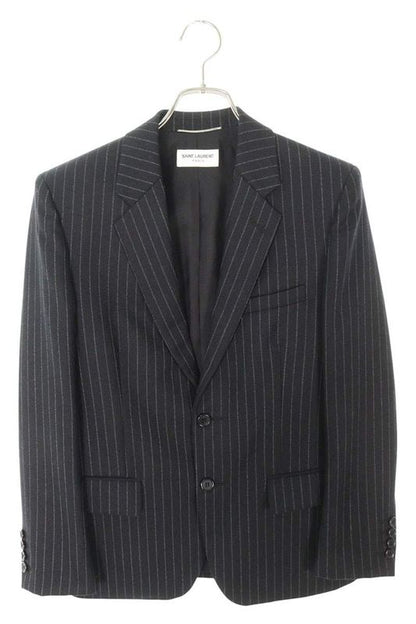 Saint Laurent Paris 505326 Y127w Wool Stripe Tailored Jacket Men's 44