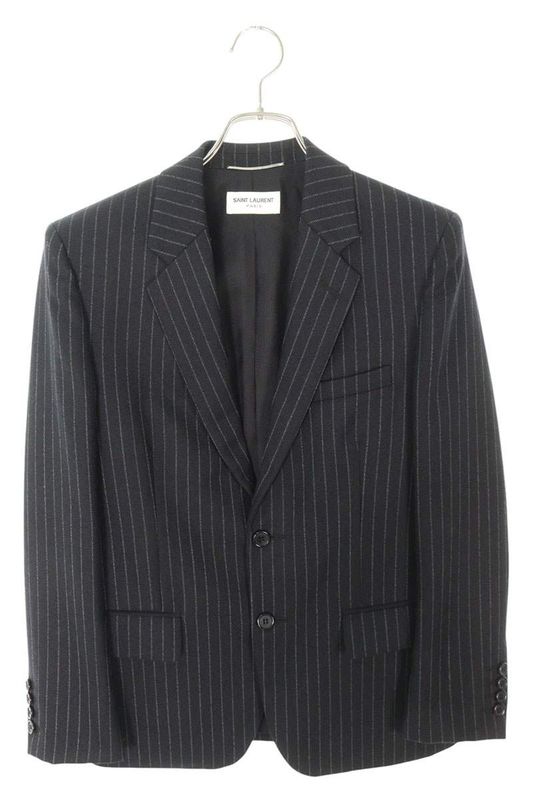 Saint Laurent Paris 505326 Y127w Wool Stripe Tailored Jacket Men's 44