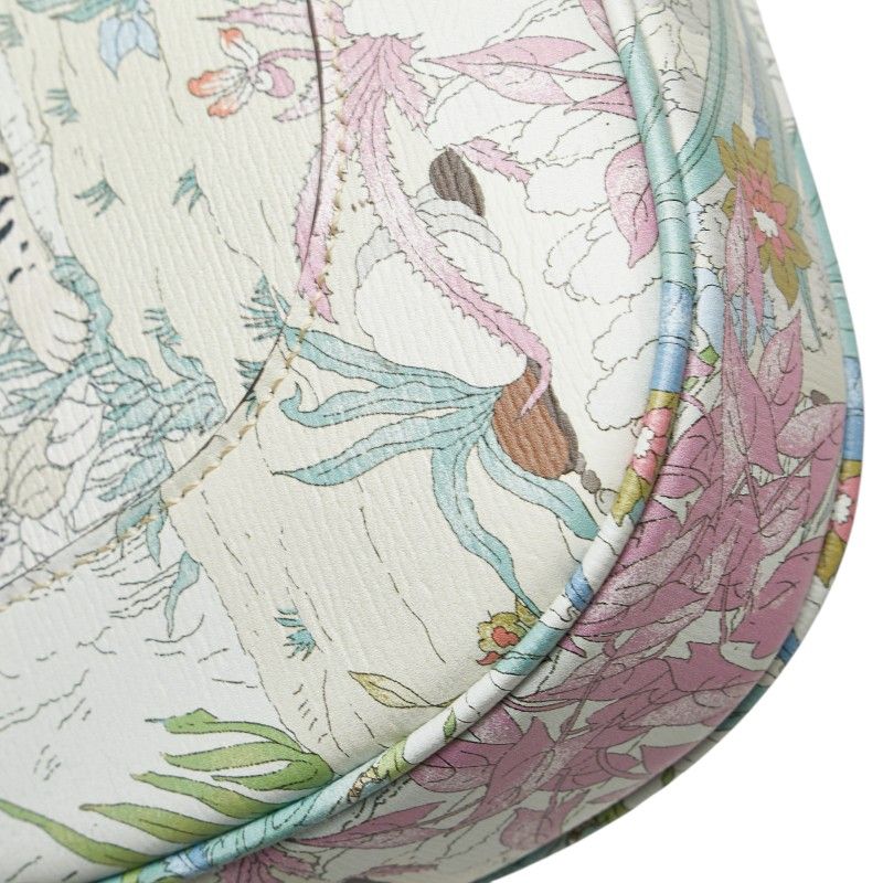 Gucci Taiga Botanical Jackie 1961 Handbag Shoulder Bag 2WAY 636709 White