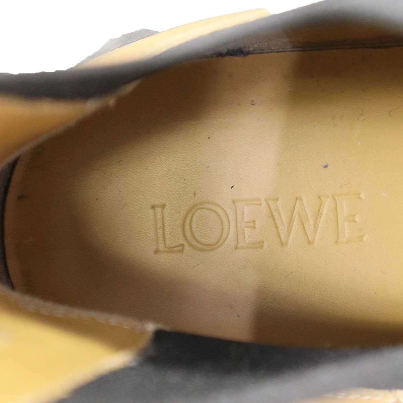 Loewe Side Gore Leather Boots Camel Brown 42