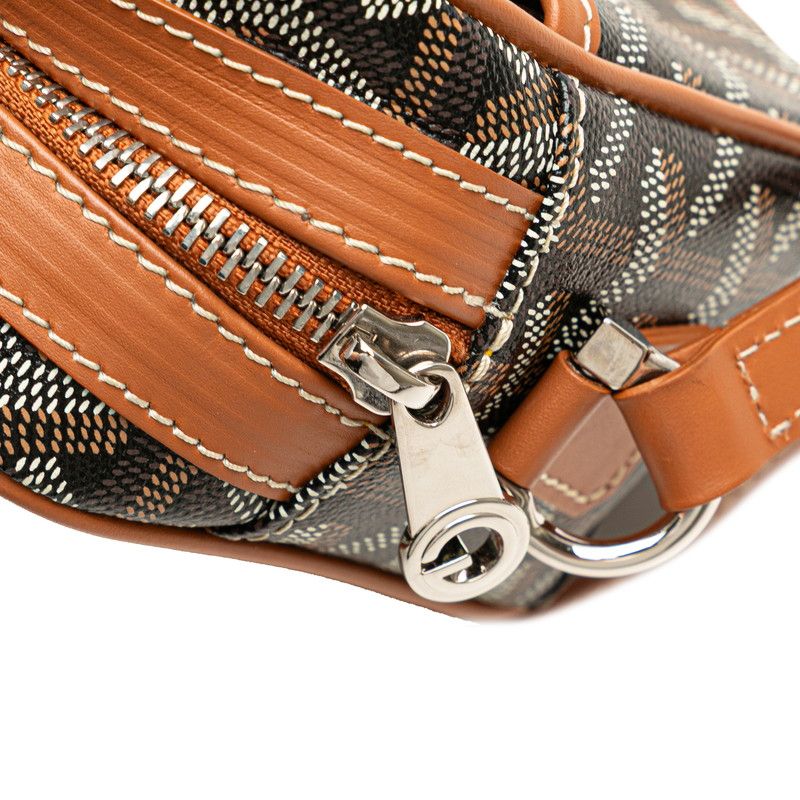 Goyard Cupveil PM Brown Black PVC Leather Women's Goyard