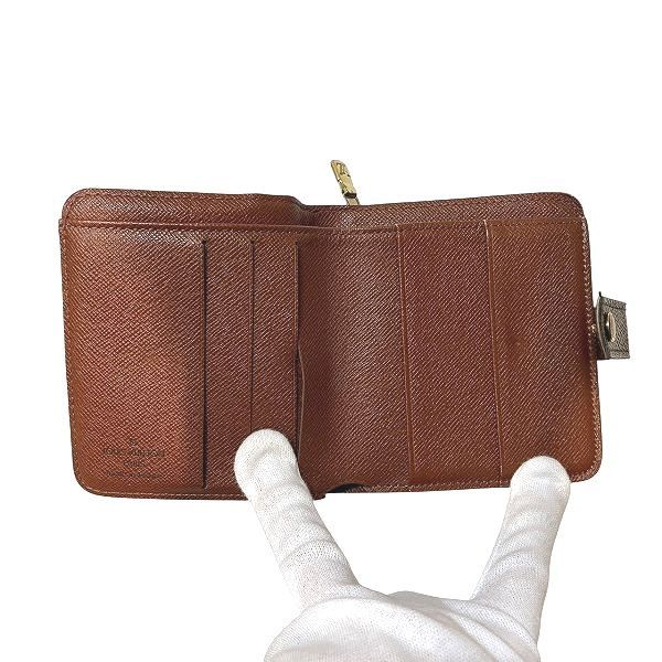 Louis Vuitton Monogram Compact Zip M61667 Bifold Wallet Unisex