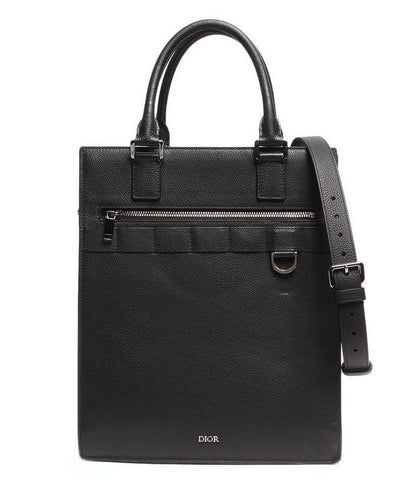 Dior Leather Tote Bag Silver Hardware Safari Tote Men's Dior