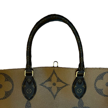 Louis Vuitton Tote Bag Monogram Reverse Monogram Reverse On-the-go GM Brown