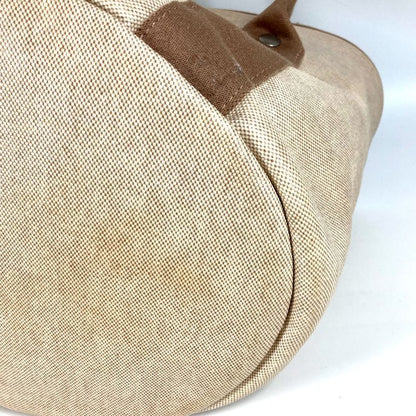Hermes Handbag Sac À Bichette Coated Canvas Beige