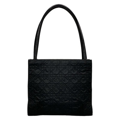 Dior/christian Dior Handbag Canage Stitch Black Leather