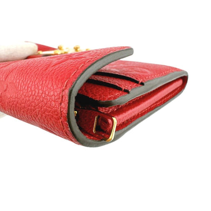 Louis Vuitton Monogram Portefeuille Long Wallet Red