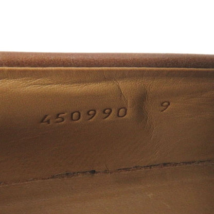 Gucci 450990 Leather Bee Embroidery Webline Perforated Coin Loafers Penny