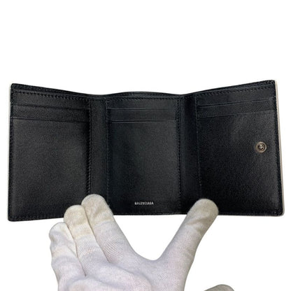 2973 Balenciaga Trifold Wallet 736730 Envelope Mini Wallet White with Box