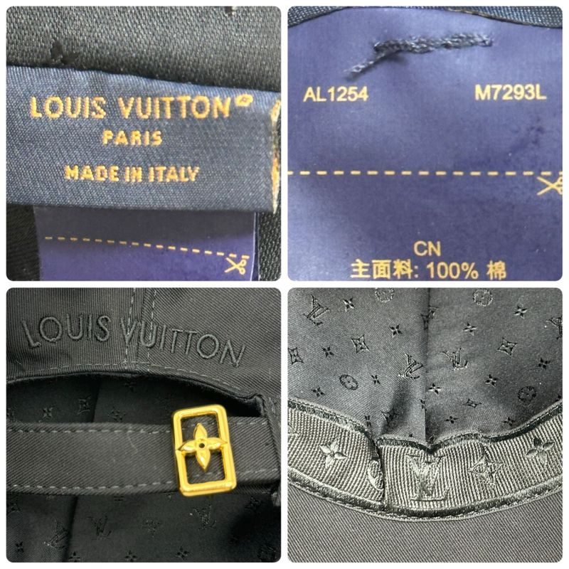 Louis Vuitton Cap LV Filigram Monogram Shape Number: M7293l Black Production
