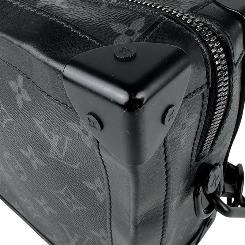 Louis Vuitton Crossbody Shoulder Bag Monogram Eclipse Soft Trunk M44730