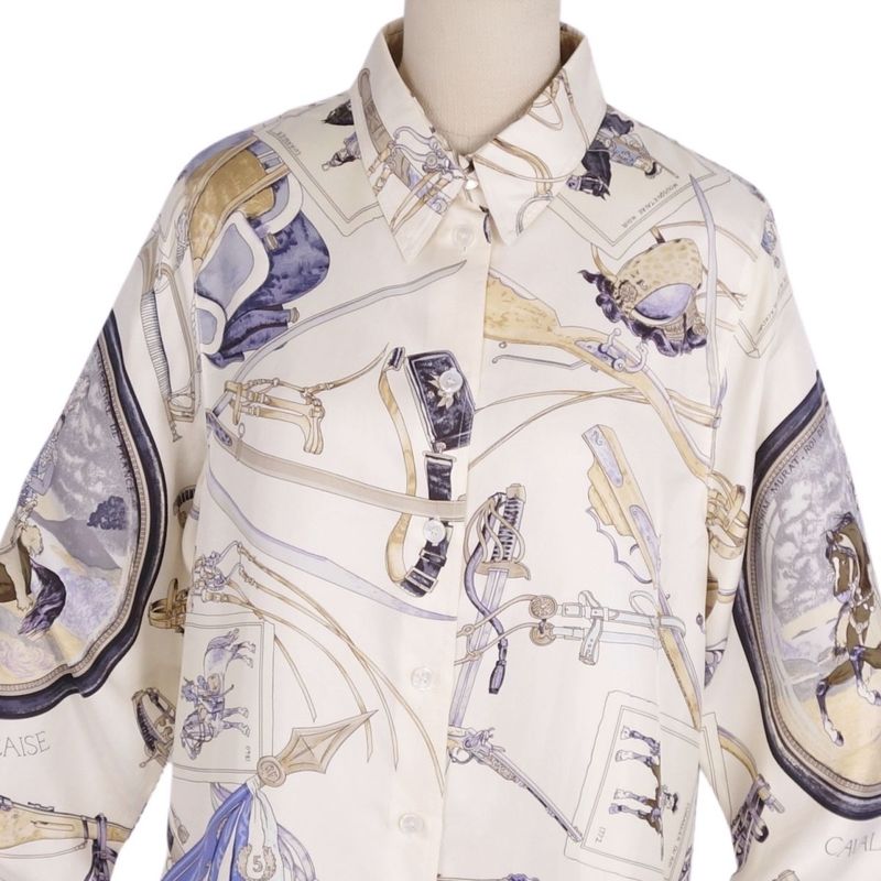 Hermes Shirt Margiela Period Blouse Long Sleeve Si