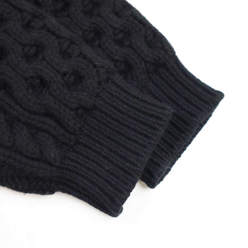 Celine Wool Cashmere Cable Knit Sweater 2a614374d Black S
