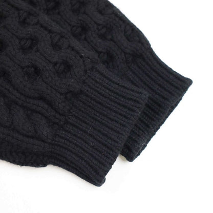 Celine Wool Cashmere Cable Knit Sweater 2a614374d Black S