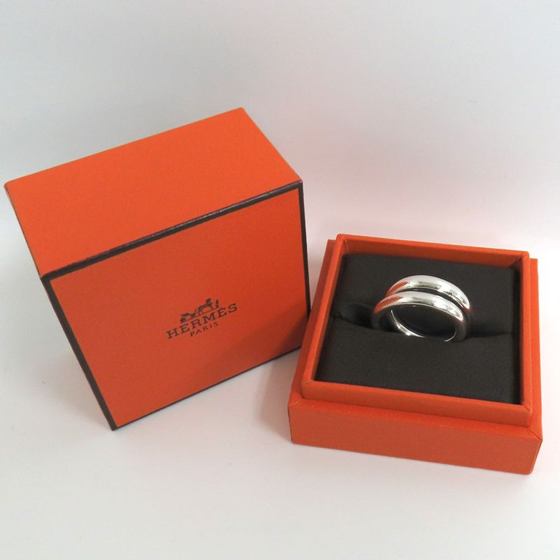 Hermes Ring Vertiju Ag925 SV Silver - Manufactured In 2021 #55 Unisex