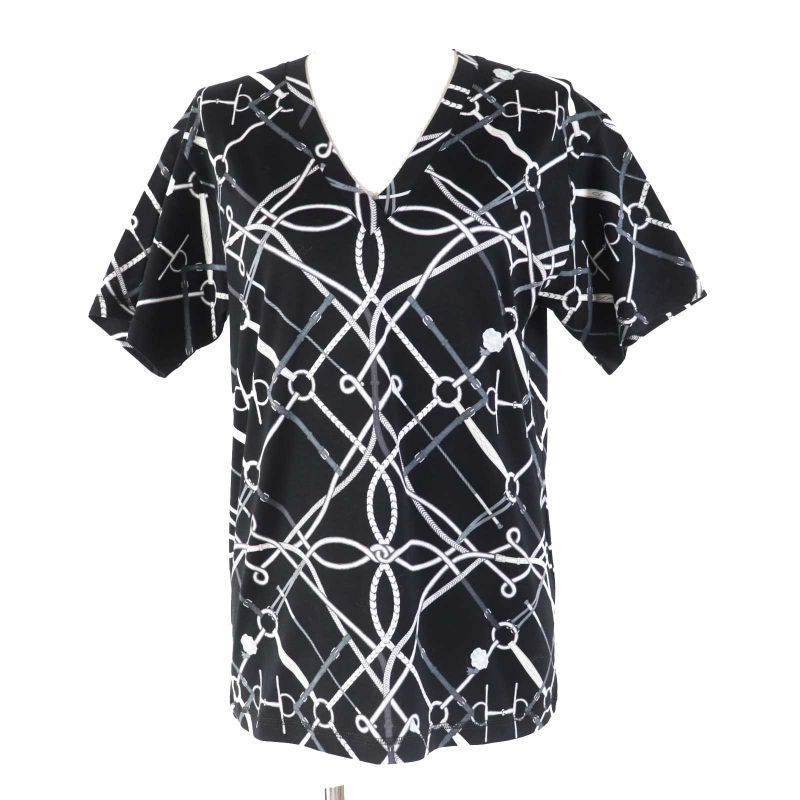 Hermes 21SS Parcours SANS Faute Perfect Course Cotton V-neck Short Sleeve