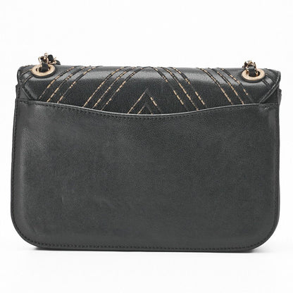 Chanel Shoulder Bag V Stitch Coco Lock Chain Shoulder Lambskin Black Gold