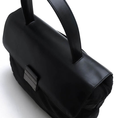 Prada Bags Handbags Bags Tote Women Women's Nylon Leather Genuine Black B7496