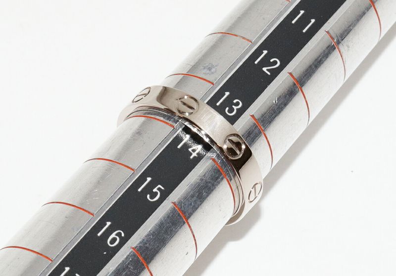 Cartier Ring 18K White Gold Love Ring Small Model Mini Love Ring Love Wedding