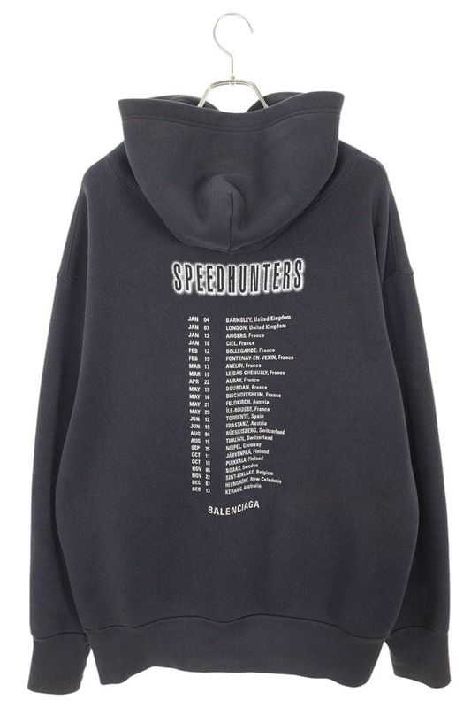 Balenciaga 19AW 5417070 Tcv37 Speedhunters Pullover Hoodie Men's M