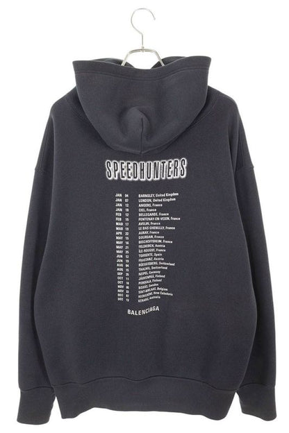 Balenciaga 19AW 5417070 Tcv37 Speedhunters Pullover Hoodie Men's M