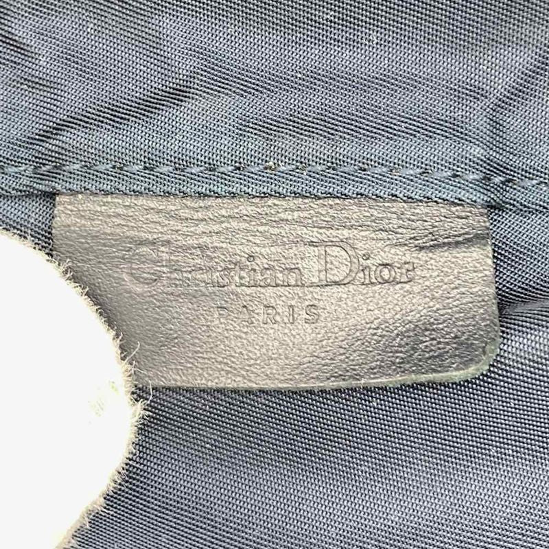 DIOR Pouch Navy Canvas Trotter Saddle Women's Branded High Brand Fashion