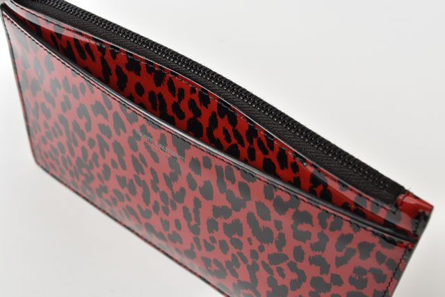 Unused Saint Laurent Paris Flap Pouch Clutch Bag Rouge Black