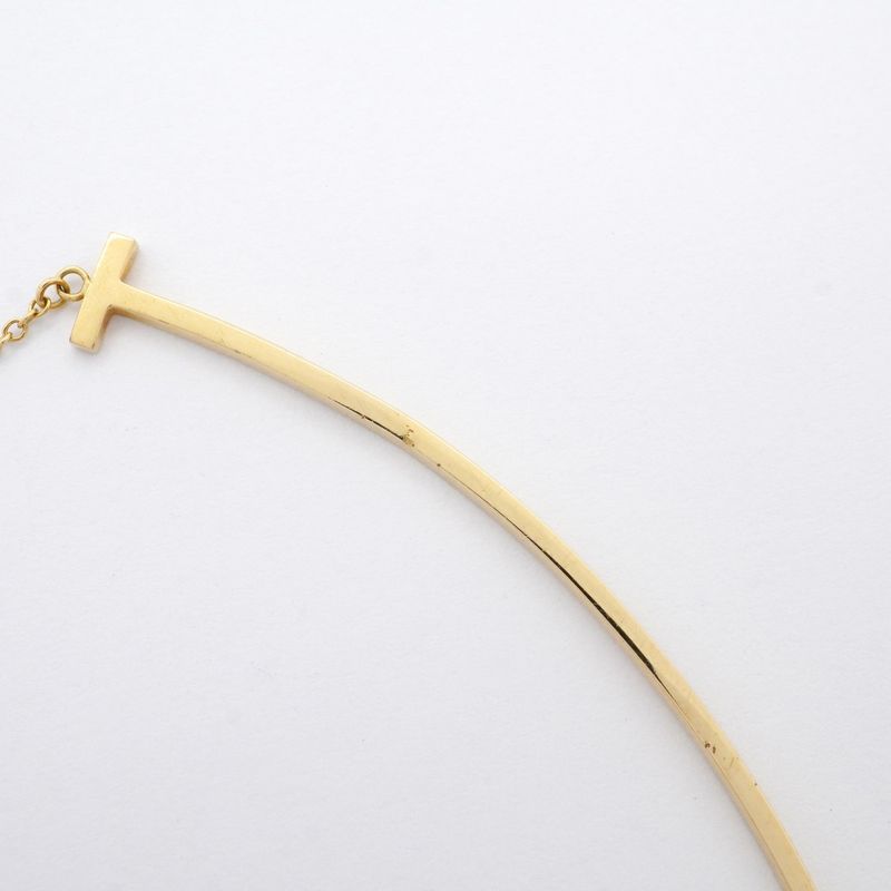 Tiffany & Co Necklace T-smile Large 18K Yellow Gold Yellow Gold Ladies
