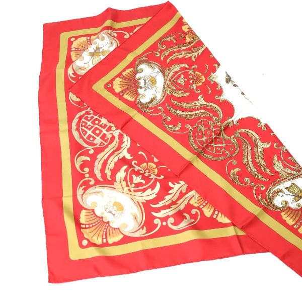 Hermes Carré 90 Carré 90 Cheval Jurc Turkish Horse Scarf Hermes Red