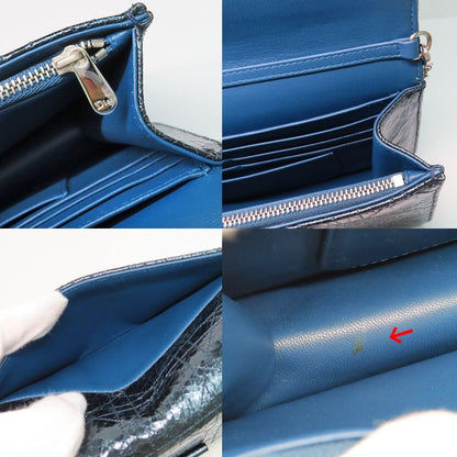 Dior Miss Dior Wallet Chain Shoulder Bag Metallic Blue - Svhardware