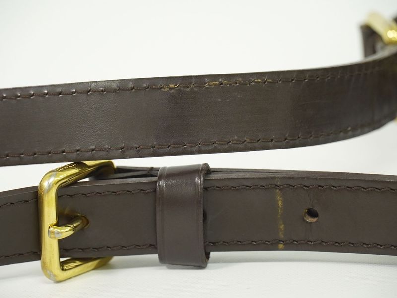 Authentic Louis Vuitton LV Bloomsbury PM Damier Ebène Shoulder Bag Pochette