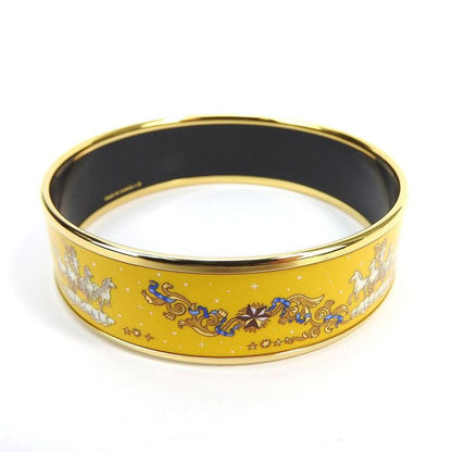Hermes Emile Bangle Bracelet Accessory Jewelry Small Item Cloisonne Plated GP