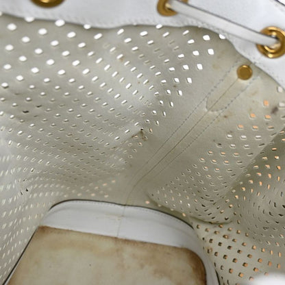 Louis Vuitton Noe Shoulder Bag Perforated Leather White 13ka919