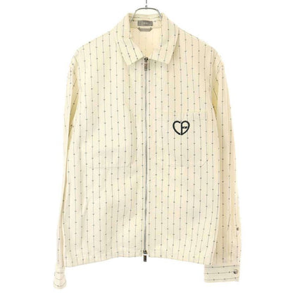 Dior 22ss Heart Logo Denim Jacket Heart Logo Denim Blouson 213d486a5448 White 46