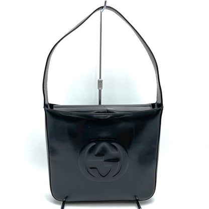 Gucci 000 1046 0506 Shoulder Bag One Shoulder Black Enamel Leather Women